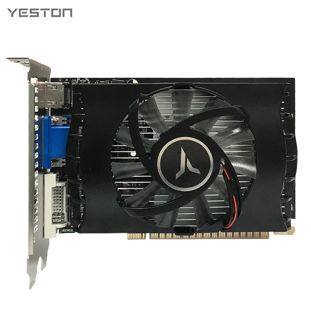 Yeston GT730-4G D3 TA Graphics Card with 902/1333MHz Frequency 4G/DDR3/64bit Memory HD+DVI+VGA Output Ports for Office Gaming graphics card for gaming pc Graphics Cards