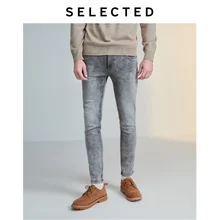 Отборные мужские джинсы скинни из смесового хлопка LAB | 419432511