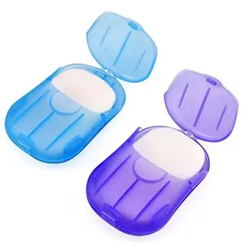 

2 Boxes Mini Washing Hand Bath Travel Scented Slide Sheets Foaming Paper Soap