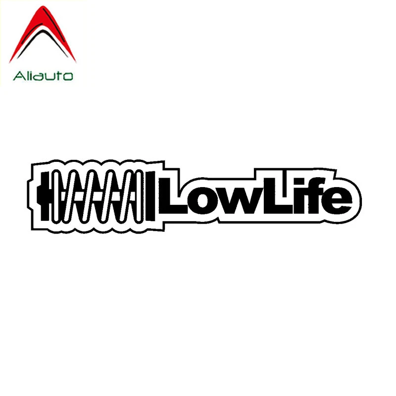 Aliauto Fashion Car Sticker Decoration Low Life Vinyl Waterproof Sunscreen Anti Uv Reflective Decal Black Silver 18cm 4cm Car Stickers Aliexpress