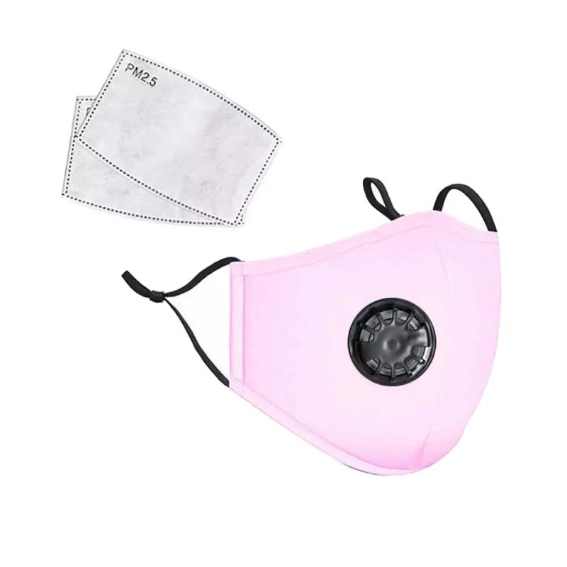 Face Mask with Breathing valve Anti-dust Dustproof Mask PM2.5 Filter paper Have Stock