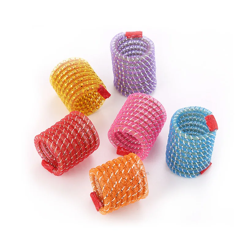 1/2/5 PC Cute Pet Cat Toys Plastic Flexible Hose Spring Cat Toy Wide Durable Gauge Plastic Cat Dog Toy Random Color Pet Supplies