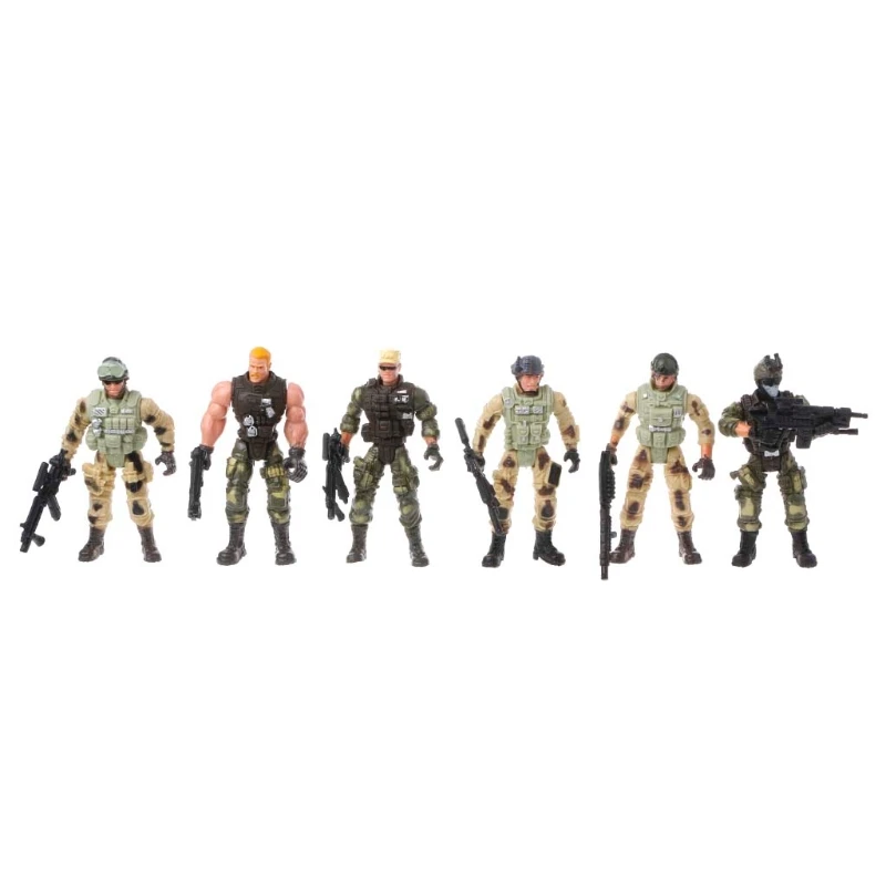 6Pcs/Set Action Figure Army Soldiers Toy with Weapon Military Figures Child Toy 5 6Pcs/Set Action Figure Army Soldiers Toy with Weapon Military Figures Child Toy 5