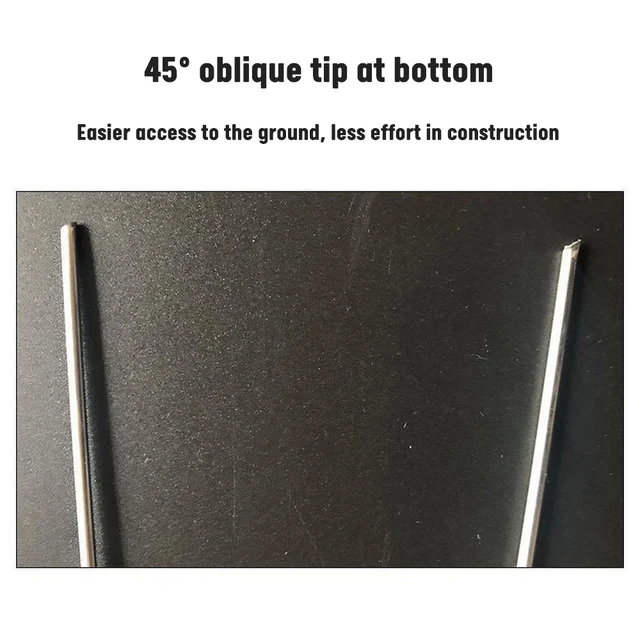 100 Db U Alakmérő Horganyzott Acélkert -Tétköteg Rögzítő Csapok A Gyomszövet -Szövet Szövet Hálójának Rögzítéséhez - Image 3