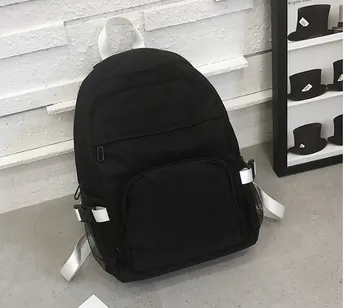 

Women Backpack Canvas Rucksack Solid Color Travel Backpack For Teen Schoolbags Multi-Pocket Shoulder Bag Mochilas Bookbag