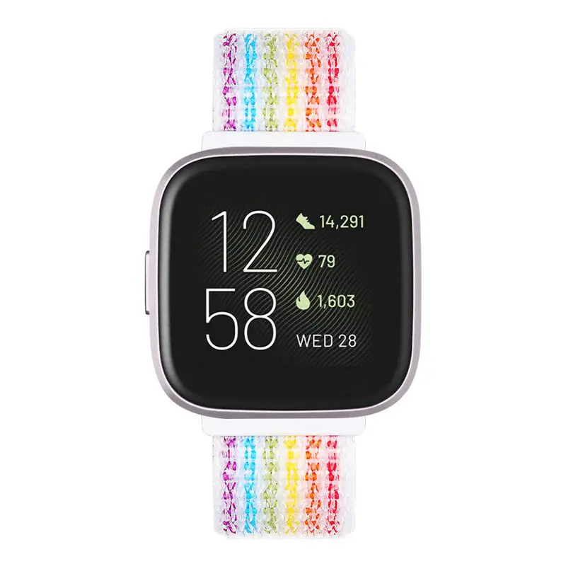 fitbit versa rainbow band