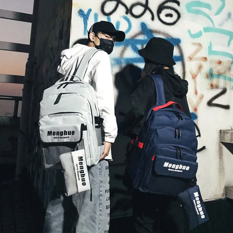 Casual large Capacity male Backpack for Teenage Girls Boys High school bag Men Bagpack big Nylon Rucksack Back Pack Women