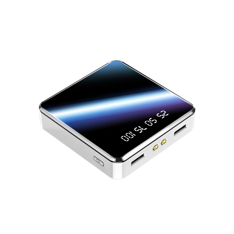 Мини 30000 мАч портативное зарядное устройство USB зарядное устройство Внешний аккумулятор pover bank для xiaomi iPhone5 6 7 X samsung - Цвет: Whlite