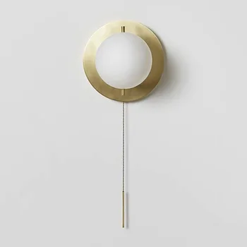 

Japan lamp mirror light wood dining room living room aisle luminaria de parede espelho