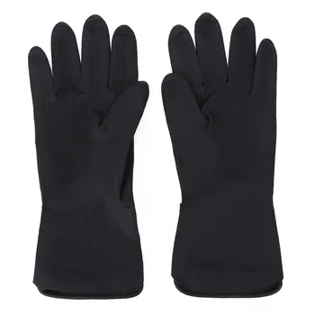 

1Pcs Black Rubber Latex Gloves Waterproof Salon Hair Color Gloves Thick Protective Hair Coloring Antiskid Gloves L406