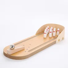 Детские развивающие деревянные игрушки Деревянный Мини-боулинг для родителей и детей Интерактивная релаксационная креативная Настольная игра игрушка