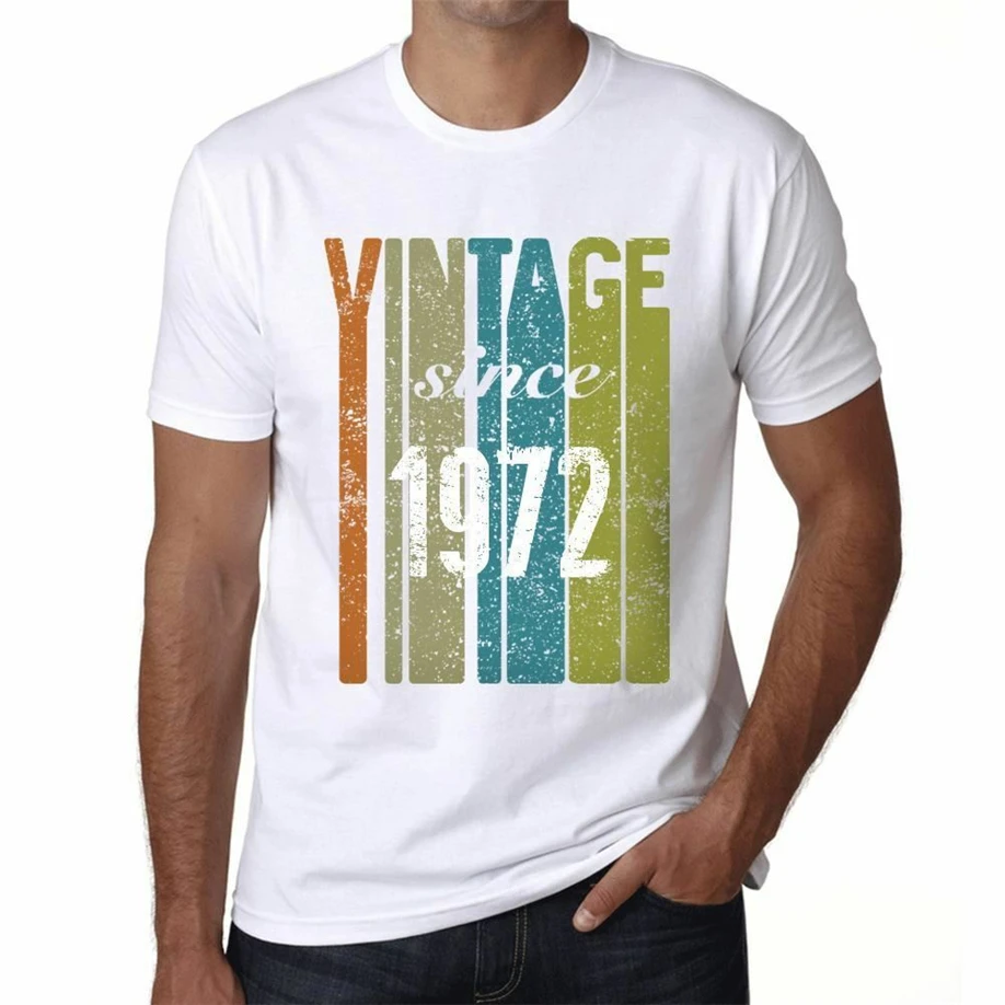 1972 винтажный с Hombre Camiseta Banco Regalo De cumpleagnos 00503 уличная футболка рубашка | Мужская