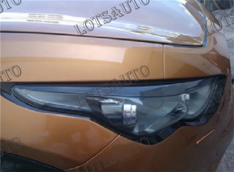 Для Infiniti FX35 QX70 лампа из углеродного волокна капоты QX70 Углеродные брови