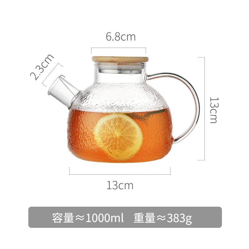 New product 1000ml Кувшин для воды Oneisall, стеклянный кувшин для воды, 1500 мл, термостойкий кувшин для воды, квадратный чайник для кипячения чая, домашний диспенсер - Цвет: New product 1000ml