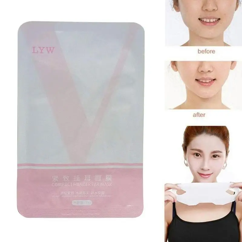 

1PC V Face Lifting Facial Wrapped Masks V-Shaped Slimming Thin Face Mask V Bandage Mask Skin Treatment Double Lift Peel-off Chin