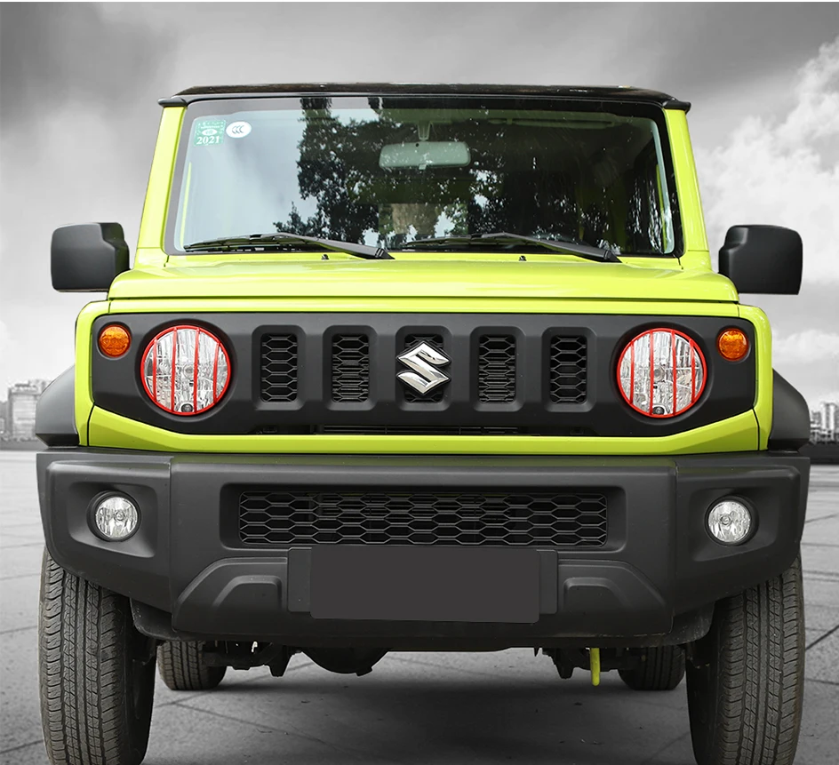 BAWA автомобильная лампа колпаки Передняя фара Крышка лампы аксессуары для Suzuki Jimny+ металлическая фара украшение