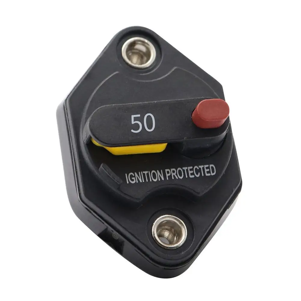 Mini Disjoncteur Réarmable Manuel 12V/24V DC - Courant Réglable De 5 à 30A - Pour Voiture, Bateau, Camping-car