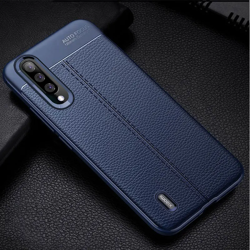 Синий Бампер чехол для Xiaomi mi A3 чехол силиконовый чехол для mi A3 Funda Матовый телефон случае на Xiaomi mi A3 Lite чехол мягкий TPU Coque - Цвет: Синий