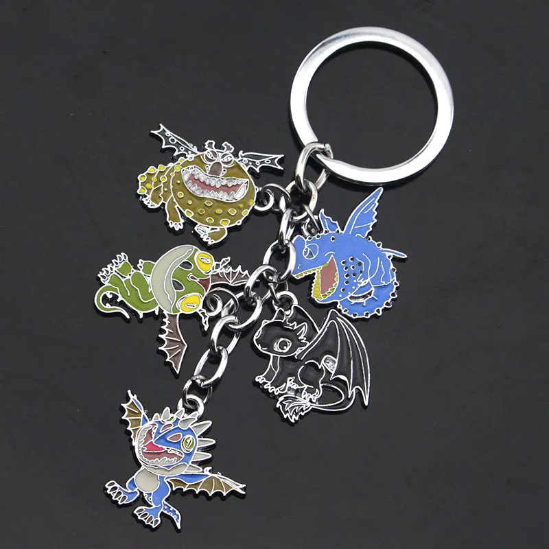 

2019Hot Anime Movie How to Train Your Dragon keychain Hickup DreamWorks Animation keychains for Woman Men Jewelry gifts dropping