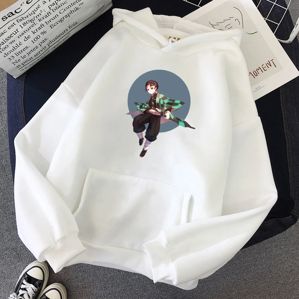 

Harajuku Anime Hoodie Demon Slayer Pint 2020 Winter Men and Women Oversized Sweatshirt Loose Warm Streetwear Couple Clothes