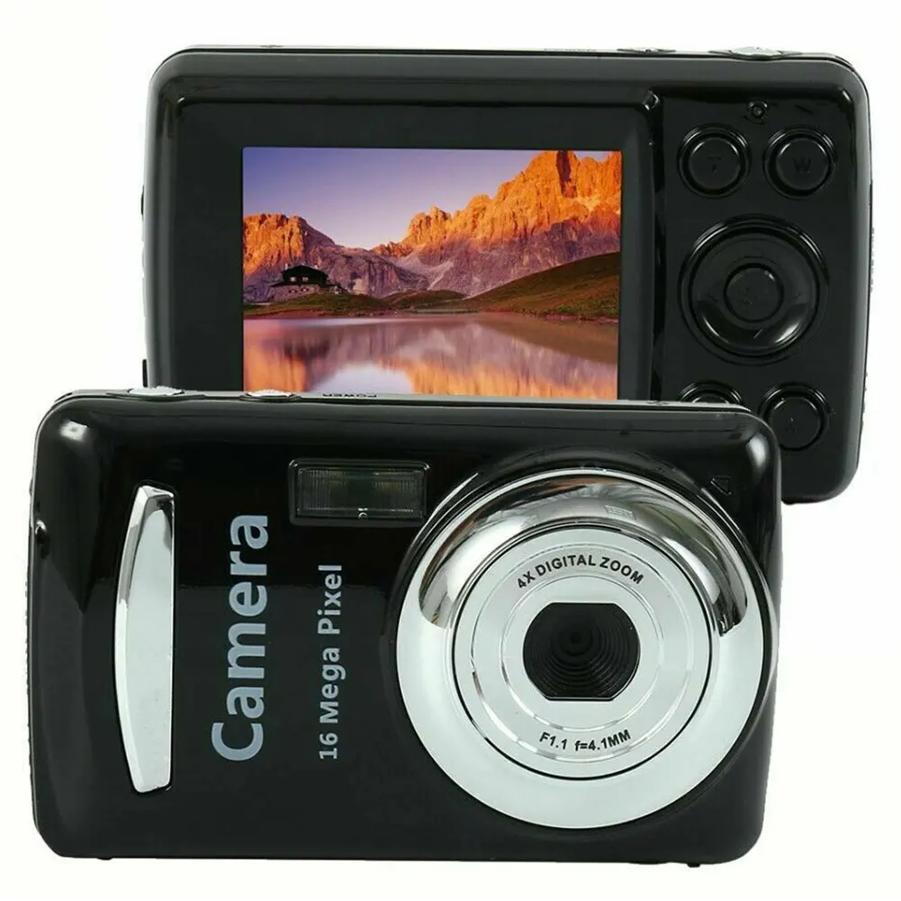 2.4 Inch 16 Megapixels Portable Practical Mini Durable Digital Camera Battery Powered TFT LCD Handheld High Definition Travel