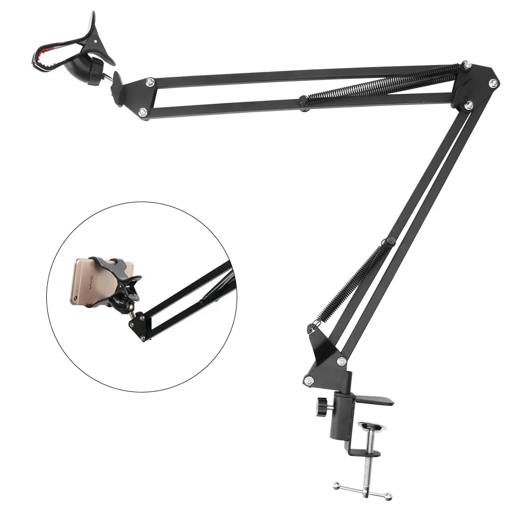 Long arm holder Tripod Table Stand Photography Adjustable With Phone Holder For Tiktok Selfie