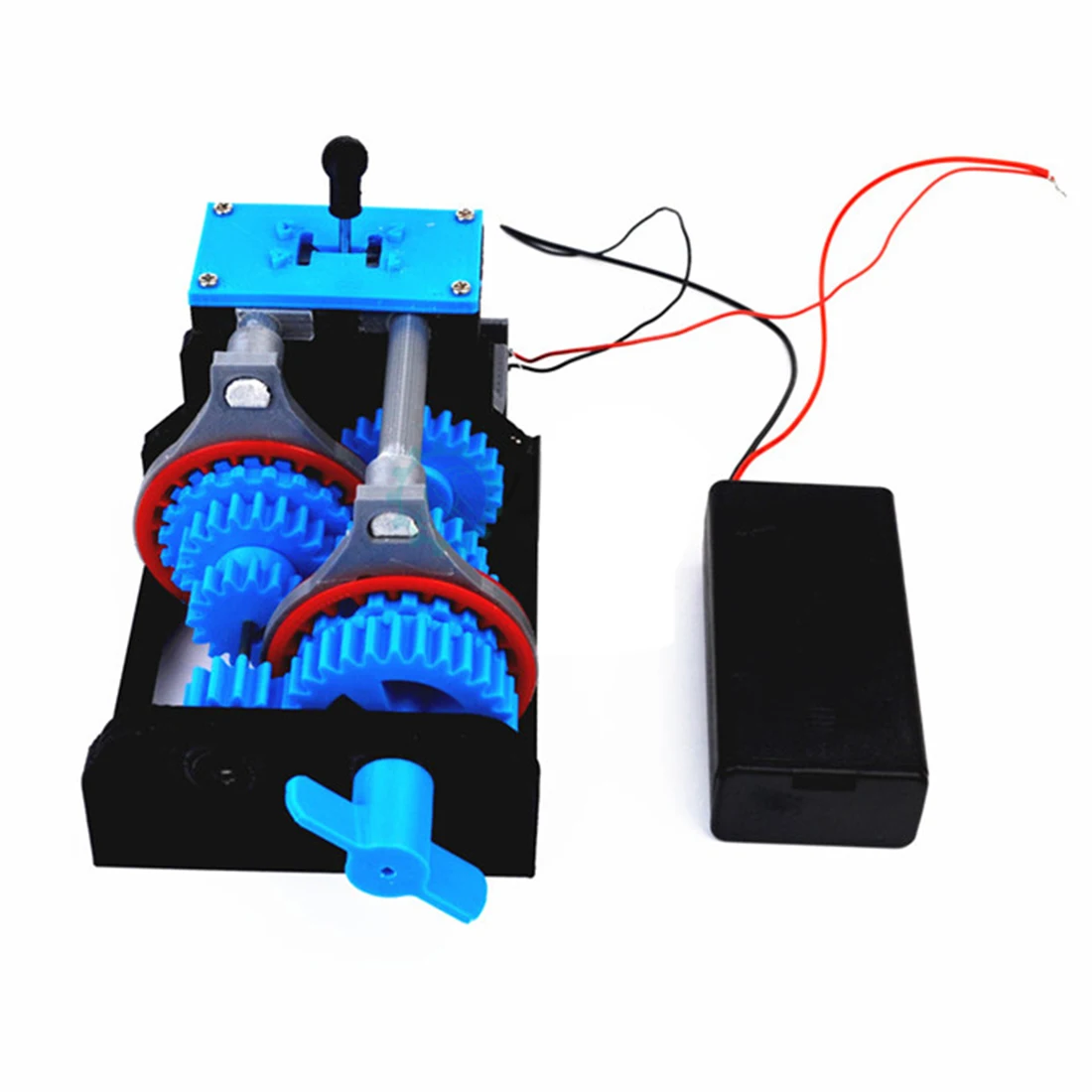 

3D Printed Four-Speed Transmission Simulation Model DIY Stem Toy With Battery Box Educational Toy Gift For Kid - Motor Version