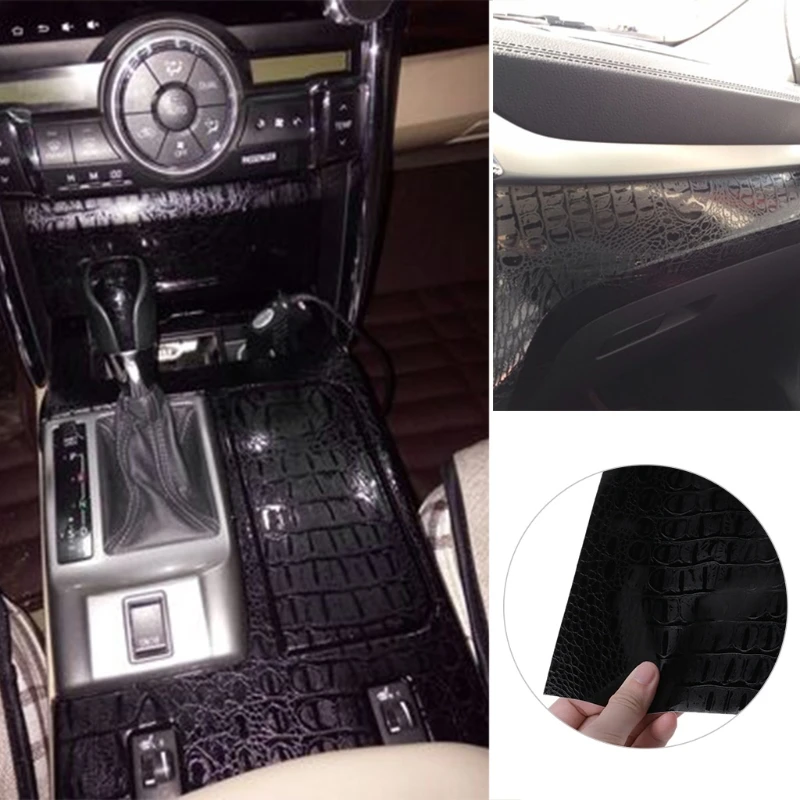 

30cmX152cm Snake skin Crocodile Skin Leather Pattern Carbon Fiber Vinyl Film Automobiles Motorcycle bicycle sticker car-styling