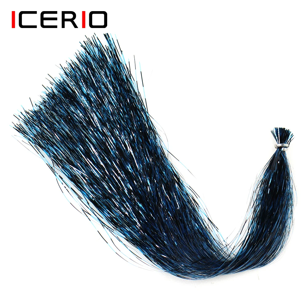 Icians 2 Pack Grizzly Barred Flashabou Tinsel Flash Marabou Jigs Streamer Wbackpack Pesca In Acqua Salata Gliss Fly Materiale Per Legare