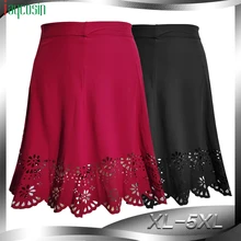 Женская юбка на молнии, кружевная, с высокой талией, свободная, одноцветная, модная, Женская юбка, повседневная, для девушек, размера плюс, юбка для вечеринки