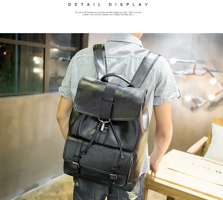 Рюкзак мужской школьный-сумка подростковый человек Mochila корейский стиль черный мужской женский