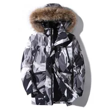 Зимний мужской пуховик, повседневная Вельветовая хлопковая куртка, утолщенное теплое пальто с капюшоном большого размера, куртка с большим меховым воротником Parker, пальто