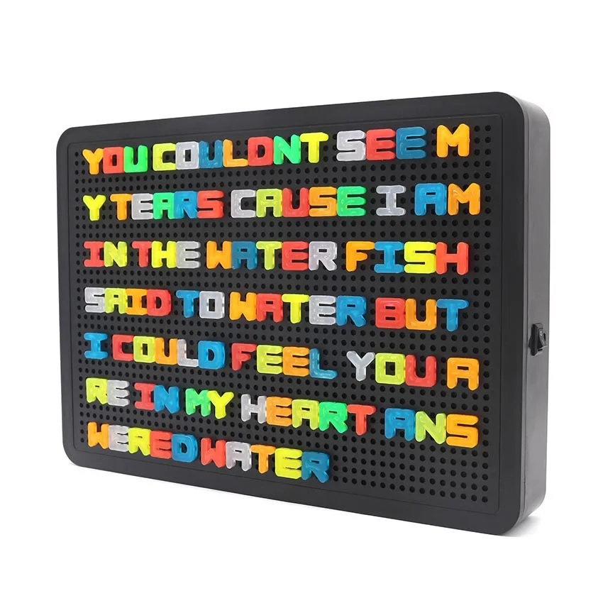 

Manufacturers Direct Selling LED Jigsaw Puzzle DIY Shining Light Nailboard Light Boxes Atmosphere Landscaping INS Hot Selling Le