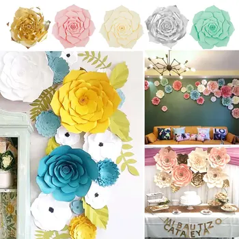 

Wedding Artificial Flower Diy Rose Beautiful Paper Backdrop Paper Flower Diy Rose Beautiful 3 Size
