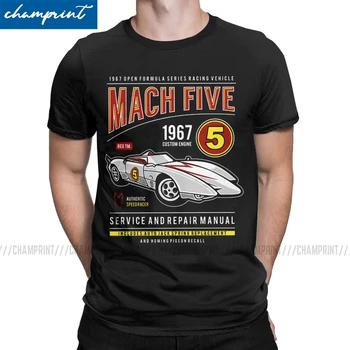 

Fun Mach Five Service And Repair Manuel T-Shirts Men O Neck T Shirt Speed Racer Anime Short Sleeve Tee Shirt Gift Idea Clothes