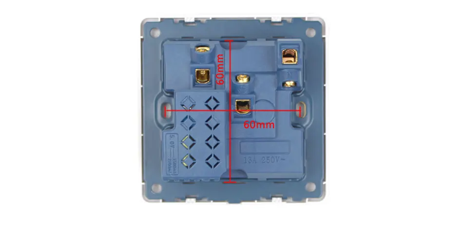 Borry настенная розетка 13A Универсальный 5 отверстий переключаемый выход 2.1A двойной USB зарядное устройство Порт светодиодный индикатор белый