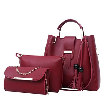

Women's Fashion Shoulder Bag Set Portable Zipper Package Purse Ladies PU Leather Crossbody Bag 2019 new handbag