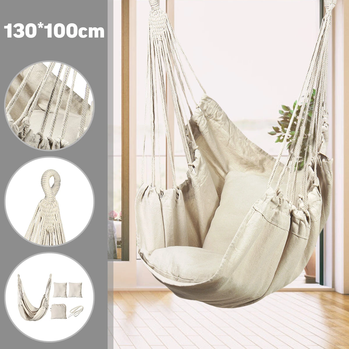 Hammock Chair Outdoor Indoor Garden Bedroom Furniture Outdoor Hanging Chair  For Child Adult Safety Camping Swing Chair - Hammocks - AliExpress