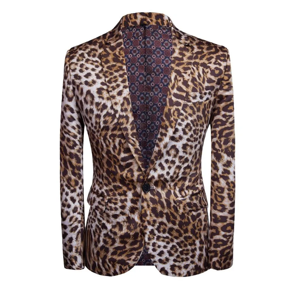Mens-Leopard-Print-Suit-Casual-Slim-Set-Suits-Wedding-Singer-DJ-Stage-Plus-Costumes-Homme