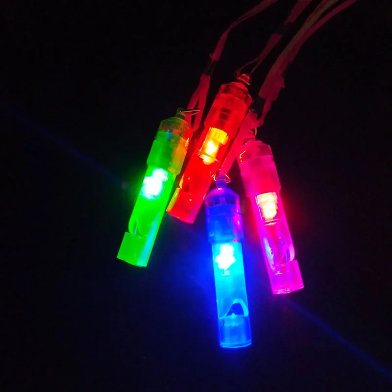 Fashion Limited 50pcslot Led Flashing Toys Light-up Whistle Suit For Children Or Adults For Party Festival Decoration Supplies (1)