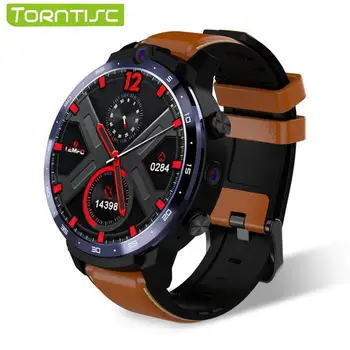 

Torntisc LEM12 Full Round Touch HD Screen Dual Camera 4G Smart Watch Men Power Bank Google Play Store Android Smartwatch