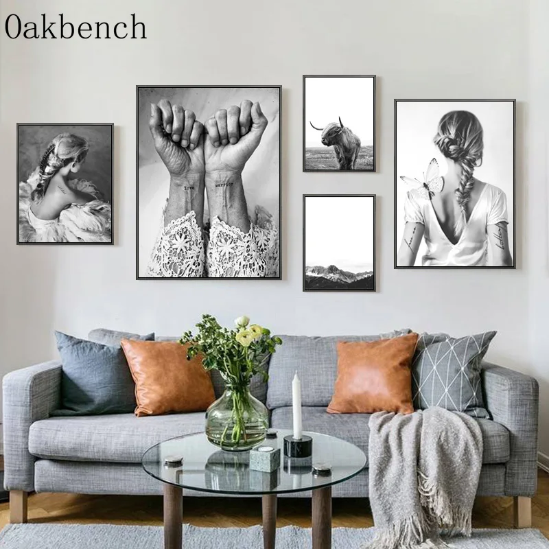 Фотообои черного и белого цветов|painting poster|picture for living roomwall pictures |