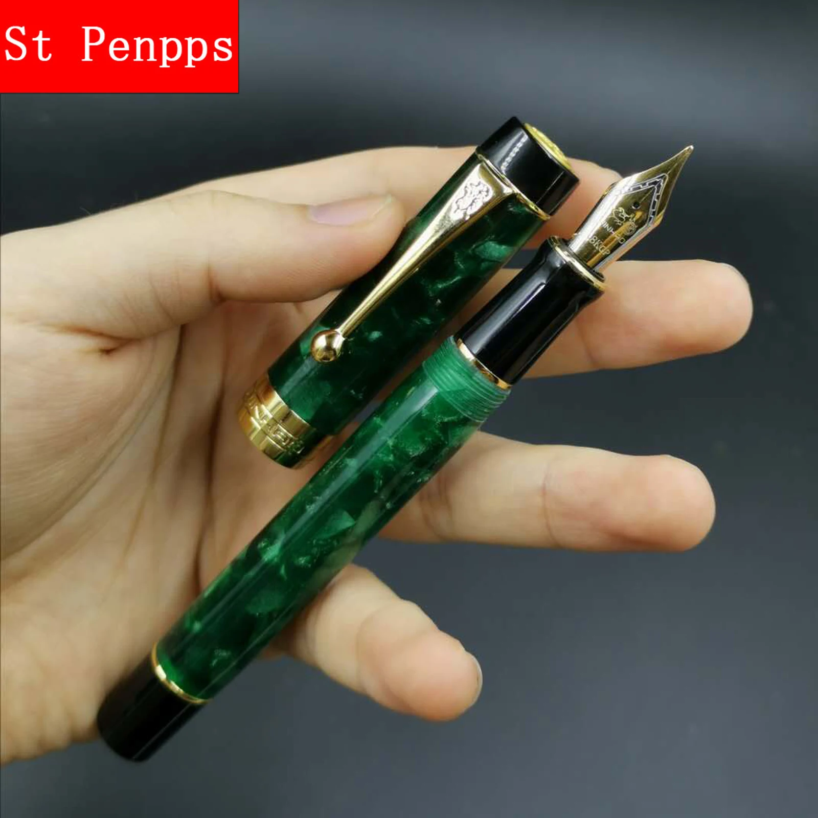 Jinhao 100 Акриловая авторучка летняя темно зеленая чернильная ручка тонкая 0 6 | Отзывы и видеообзор -4001249609492