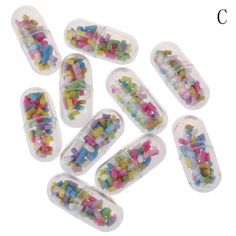 10PCS Slime Mini Capsule Coloured Man Smiling Face Filler For Kids Plasticine DIY Accessories Supplies Decoration | Игрушки и хобби