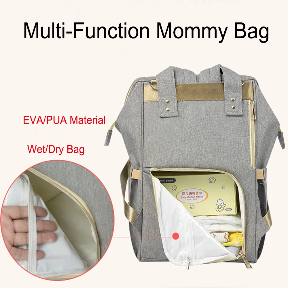 Мумия рюкзак вместительные, для будущих мам сумка для подгузников с USB интерфейсом многофункциональная Детская сумка для кормления рюкзак уход за ребенком