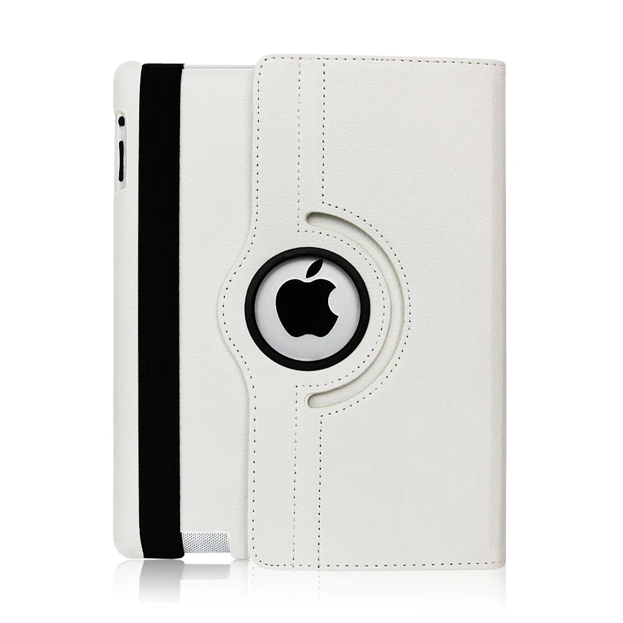 white Чехол для iPad 9,7,,, Чехол для iPad Air 2, Air 1, чехол, 5, 6, 5, 6, 6 поколение, чехол, вращающийся на 360 градусов, кожаный смарт-чехол - Цвет: white