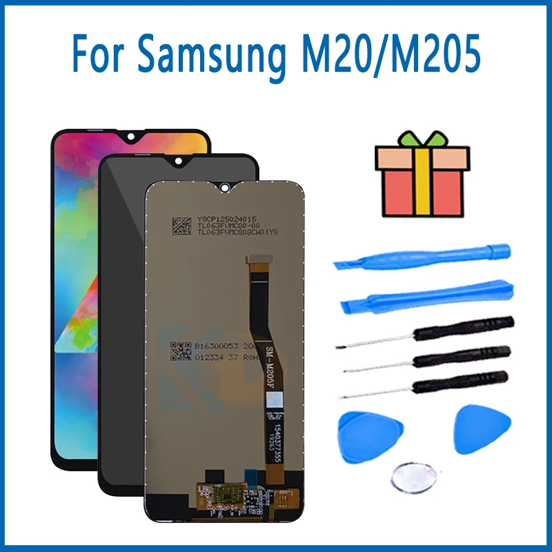 ЖК-дисплей 6 3 дюйма для Samsung Galaxy M20 M205 с сенсорным экраном | Мобильные телефоны и