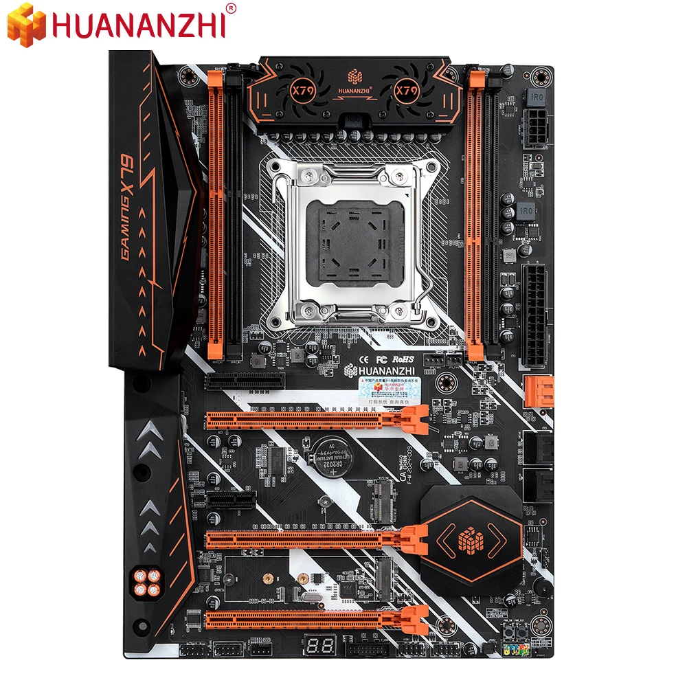 HUANANZHI X79 DELUXE V7.1 материнская плата LGA 2011 ATX USB3.0 SATA3 PCI E NVME M.2 поддержка REG ECC NON