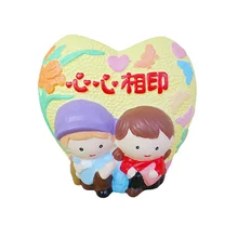 Комплект с принтом в виде сердца, для поделок, керамические цветной рисунок ремесло подарочные виниловые цветной рисунок игрушки Керамика цветной рисунок