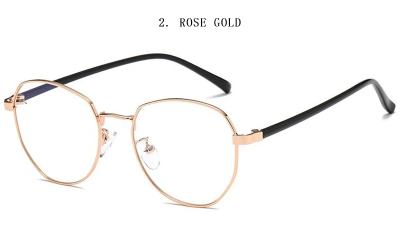 2. Rose Gold Классические Плоские зеркальные унисекс металлические Необычные Квадратные очки ретро очки Рамка ноября Новая мода без градусов очки для чтения - Цвет оправы: 2. Rose Gold